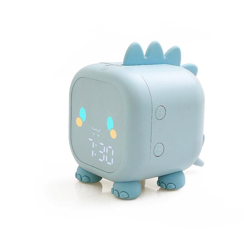 可愛靜音智慧鬧鐘學生專用兒童男孩女孩起床神器充電式床頭電子鐘