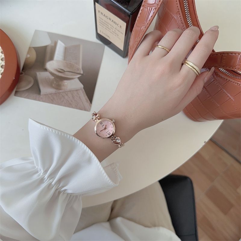 夏季手表女手鏈表時尚手表女士女款鋼帶小眾學生時裝簡約氣質石英